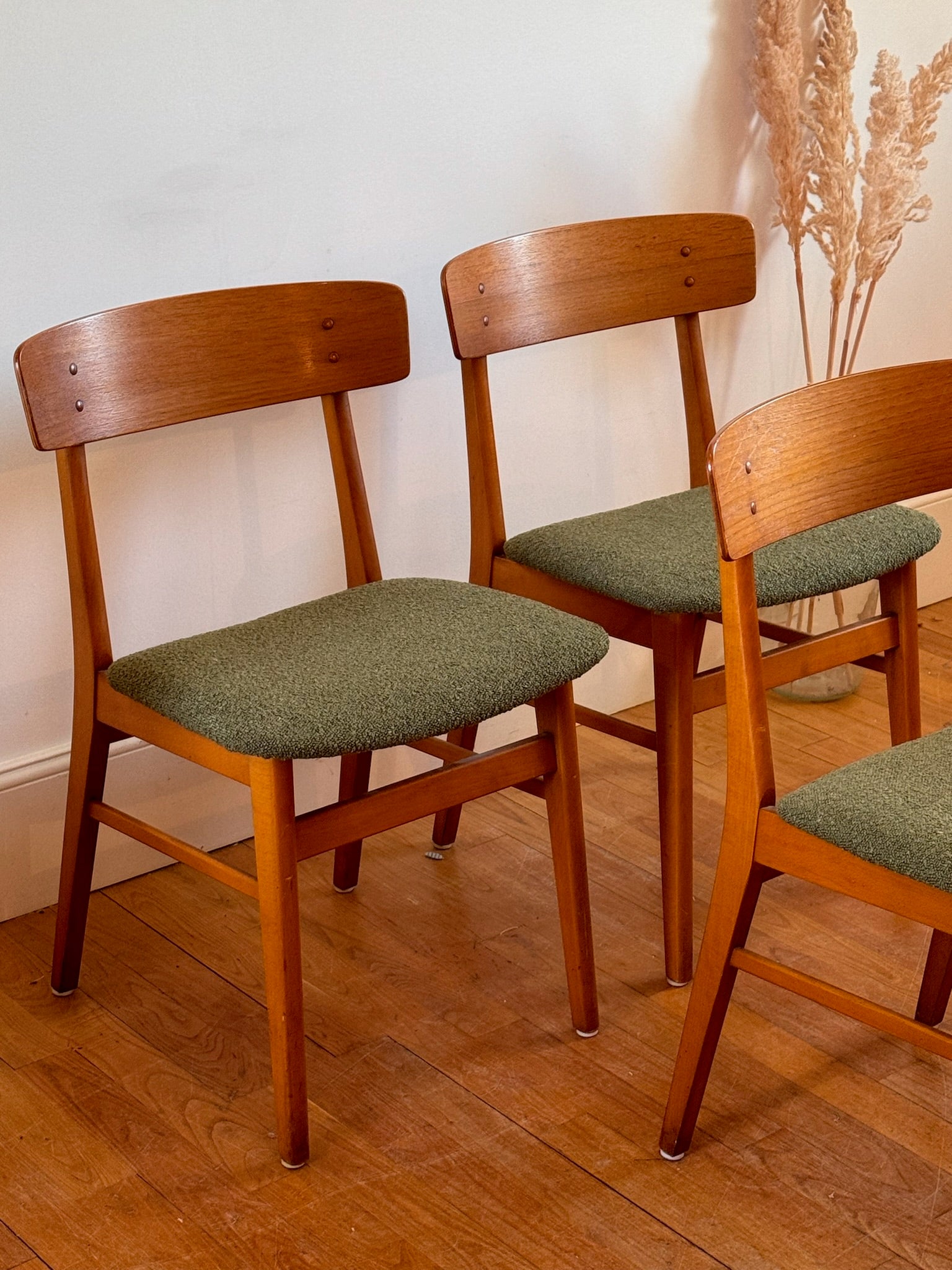 Suite de 4 chaises danoises vintage Liva - Farstrup 211, années 60