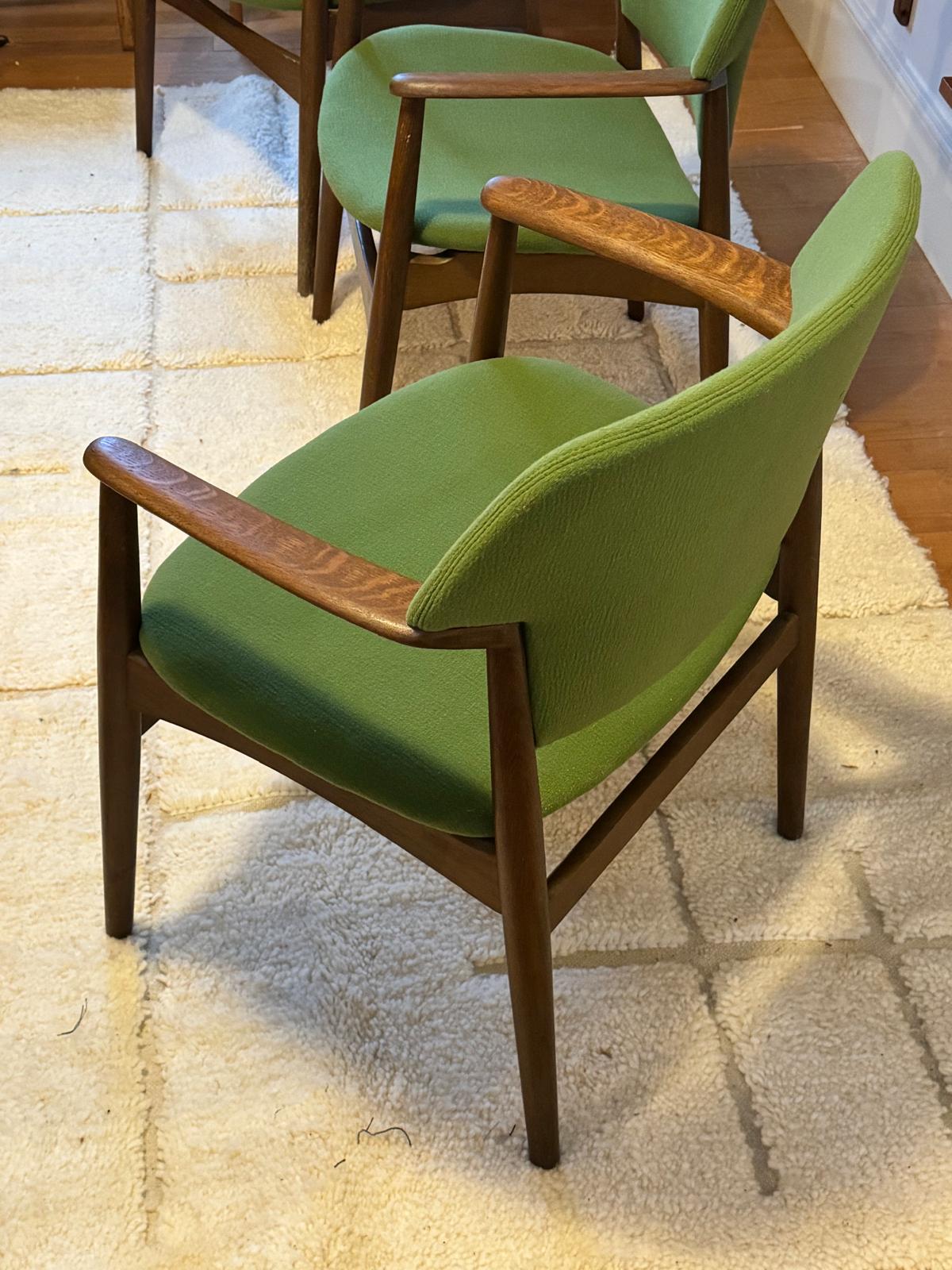 Fauteuil scandinave vintage en chêne par Ejner Larsen & Aksel Bender Madsen pour Fritz Hansen