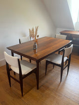 Table scandinave vintage en palissandre extensible