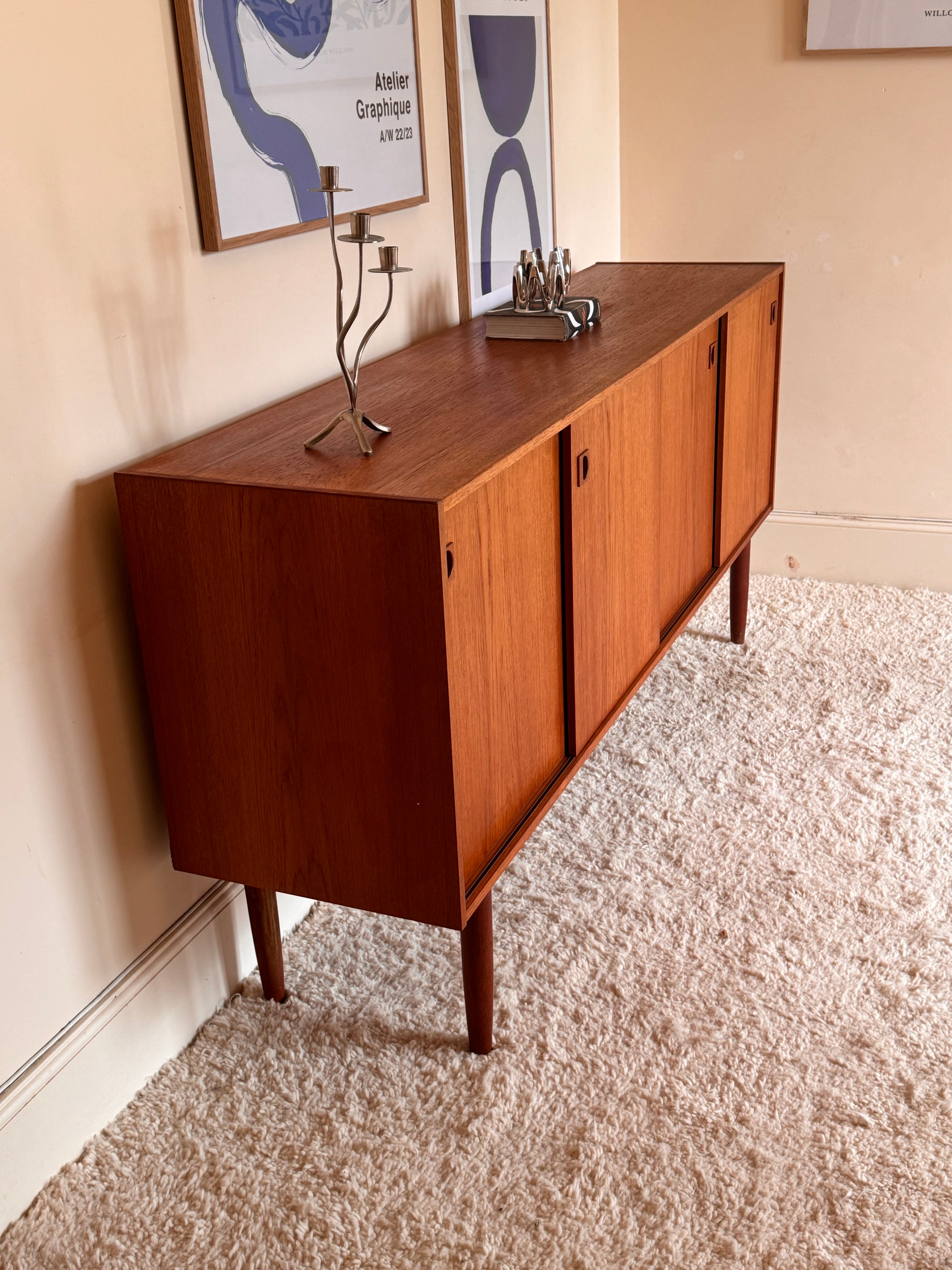 Enfilade scandinave vintage en teck Royal Board