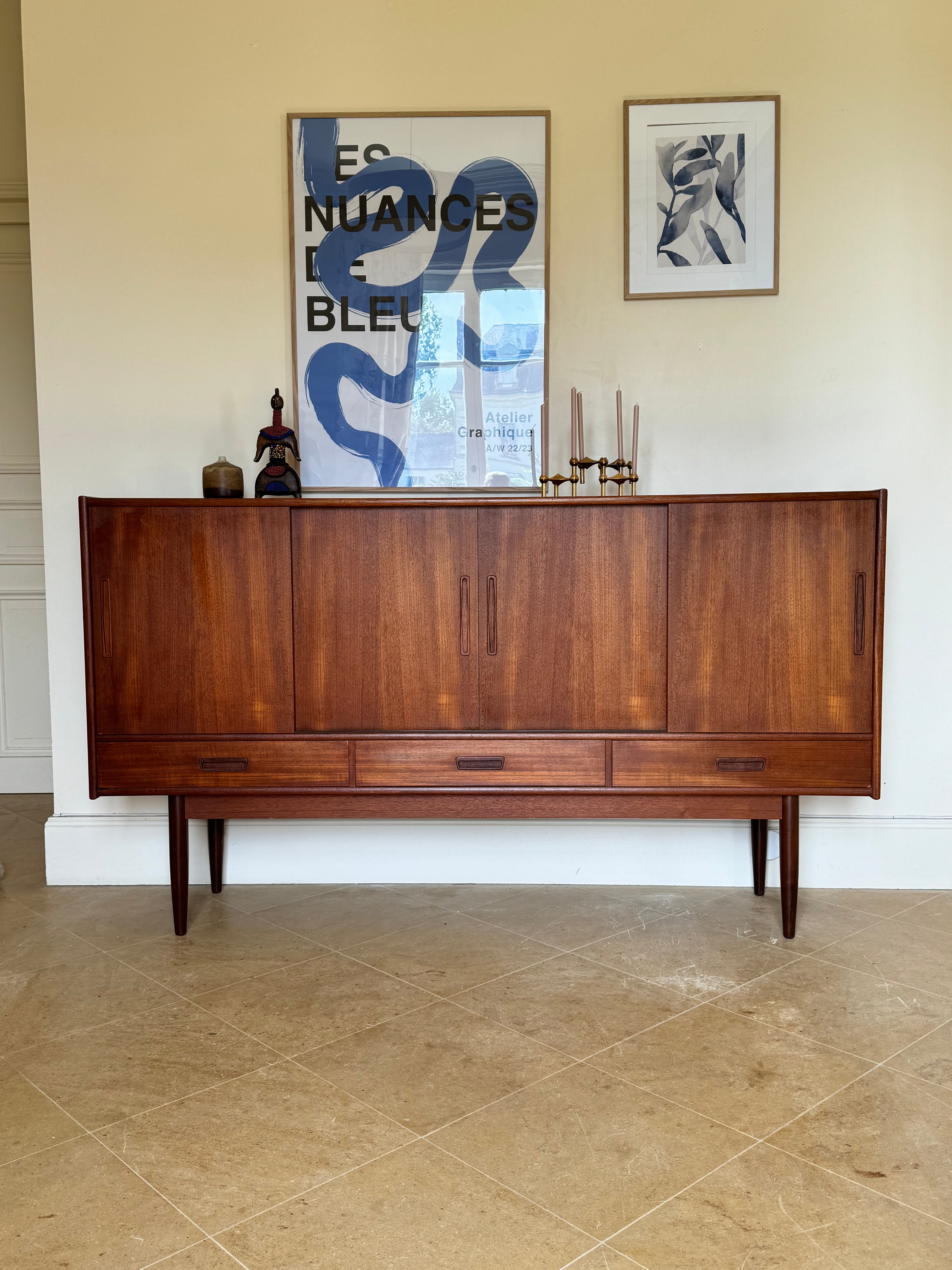 Enfilade de style scandinave en teck 1960