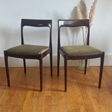 Paire de chaises danoises vintage Lübke