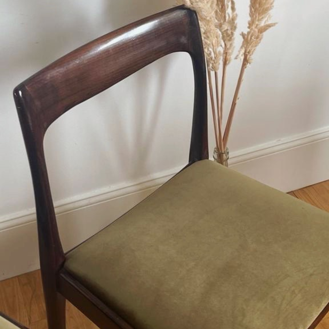 Paire de chaises danoises vintage Lübke